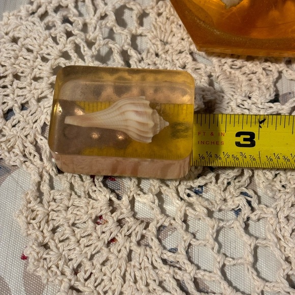 Vintage Seashells in Resin Paperweights - Picture 10 of 13